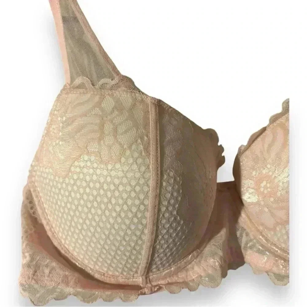 Adore Me 36D Peachy Keen Marcella Lace Contour Demi Underwire Supportive Bra - Picture 14 of 14